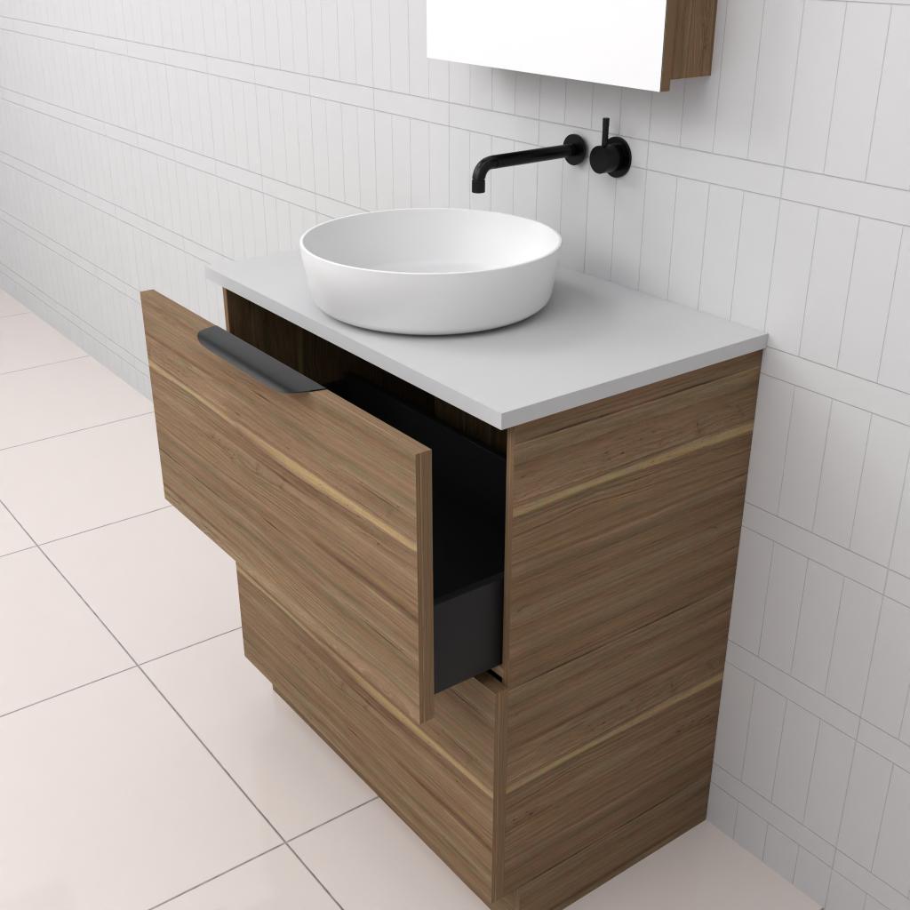 Celeste Duo - 750mm Tuscan Oak Freestanding Vanity