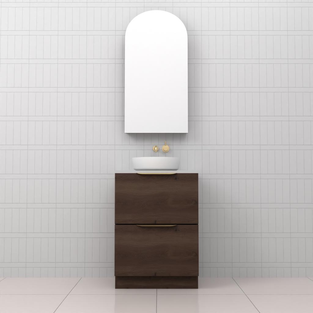 Celeste Duo - 600mm Chestnut Freestanding Vanity