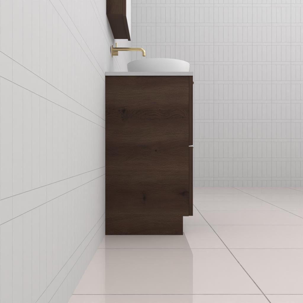 Celeste Duo - 600mm Chestnut Freestanding Vanity