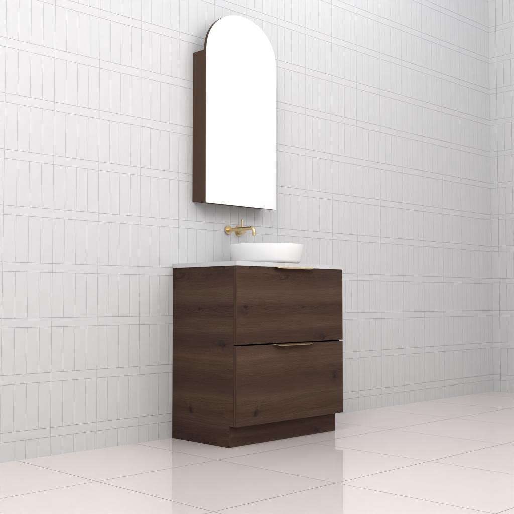 Celeste Duo - 750mm Chestnut Freestanding Vanity