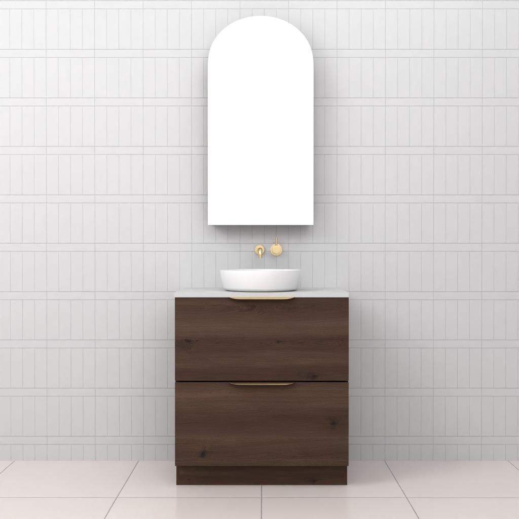 Celeste Duo - 750mm Chestnut Freestanding Vanity
