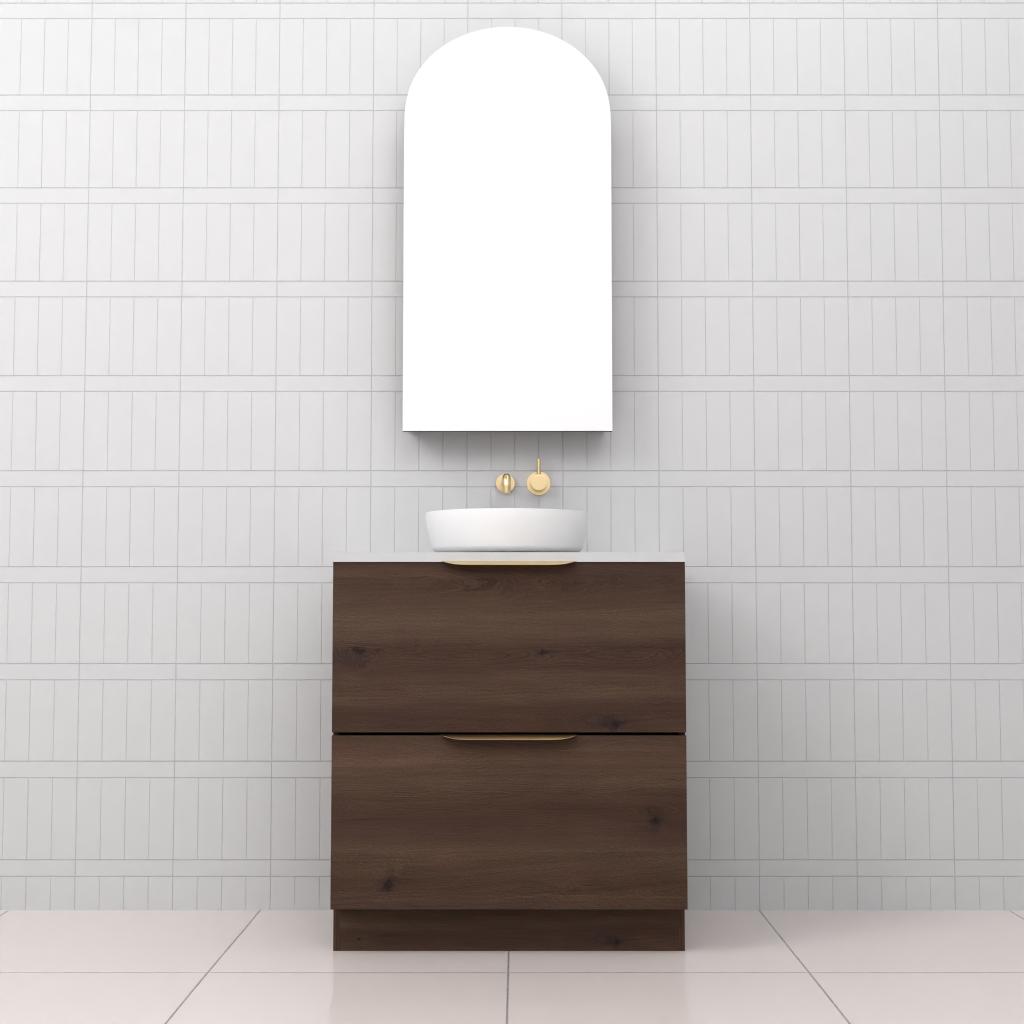Celeste Duo - 750mm Chestnut Freestanding Vanity