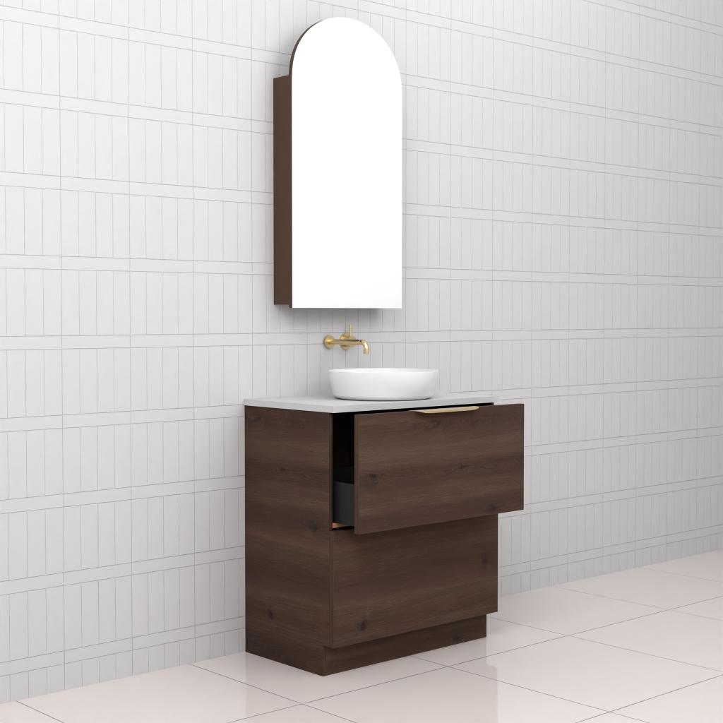 Celeste Duo - 750mm Chestnut Freestanding Vanity