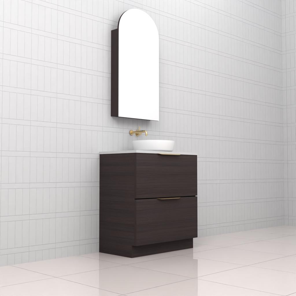 Celeste Duo - 750mm Espresso Oak Freestanding Vanity