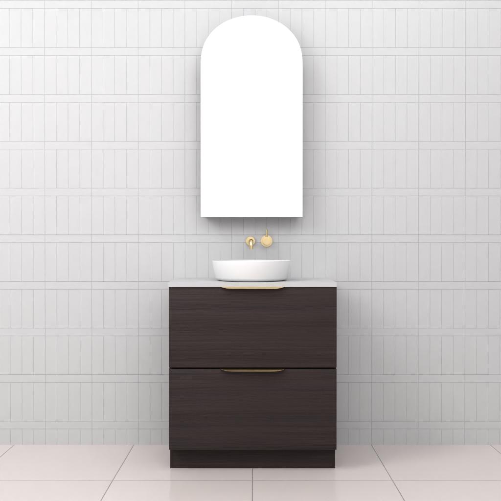 Celeste Duo - 750mm Espresso Oak Freestanding Vanity