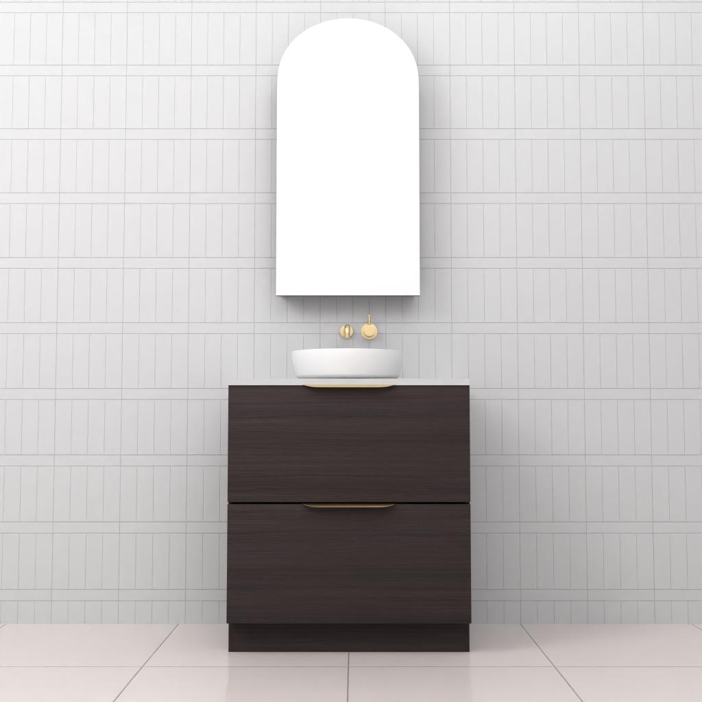 Celeste Duo - 750mm Espresso Oak Freestanding Vanity