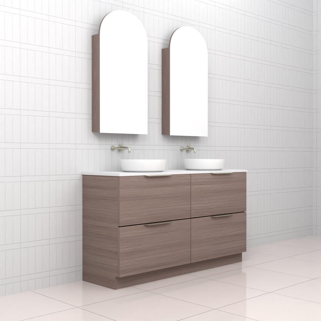 Celeste Duo - 1500mm Urban Oak Freestanding Vanity