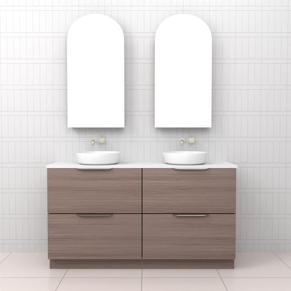 Celeste Duo - 1500mm Urban Oak Freestanding Vanity