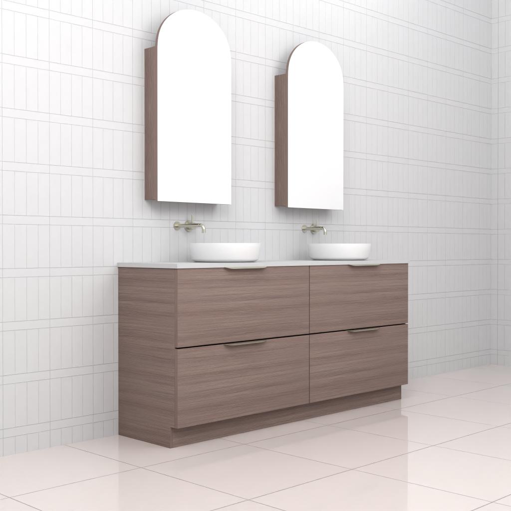 Celeste Duo - 1800mm Urban Oak Freestanding Vanity