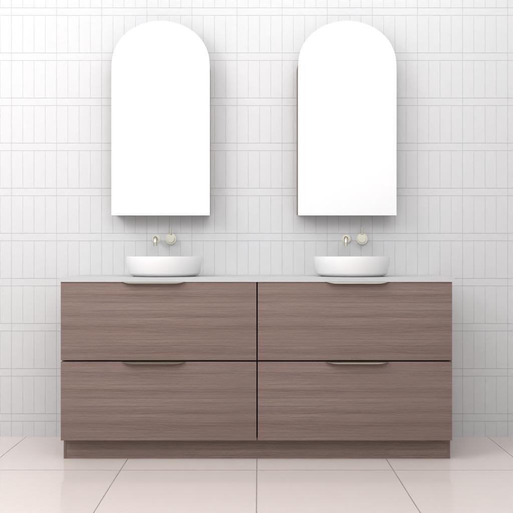 Celeste Duo - 1800mm Urban Oak Freestanding Vanity