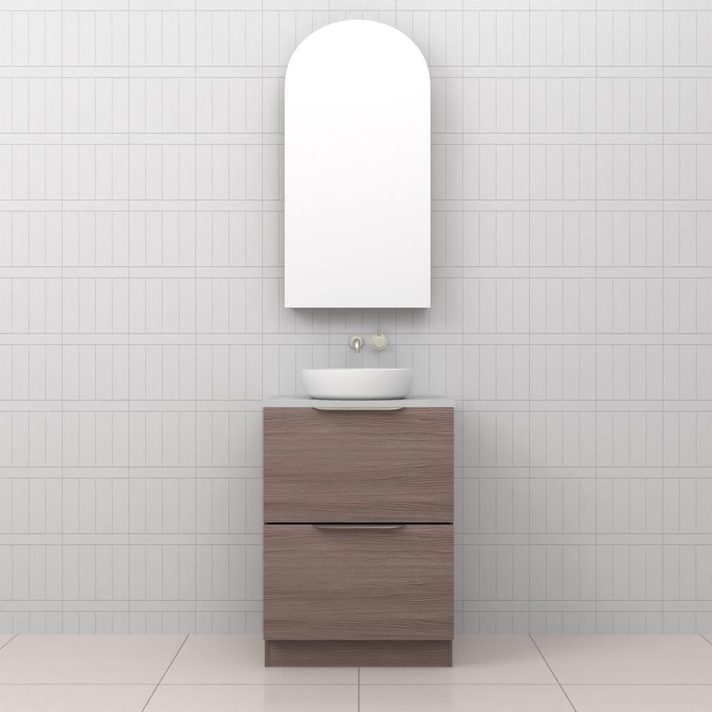 Celeste Duo - 600mm Urban Oak Freestanding Vanity