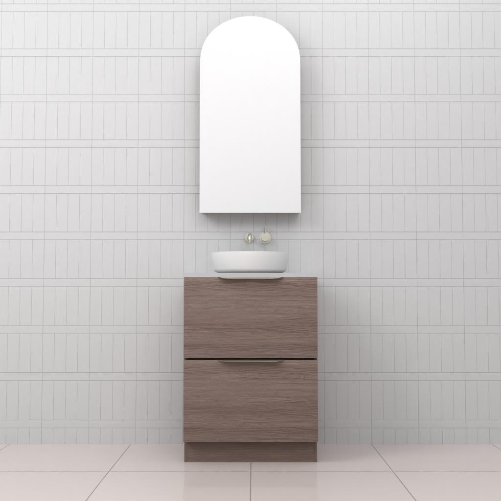Celeste Duo - 600mm Urban Oak Freestanding Vanity