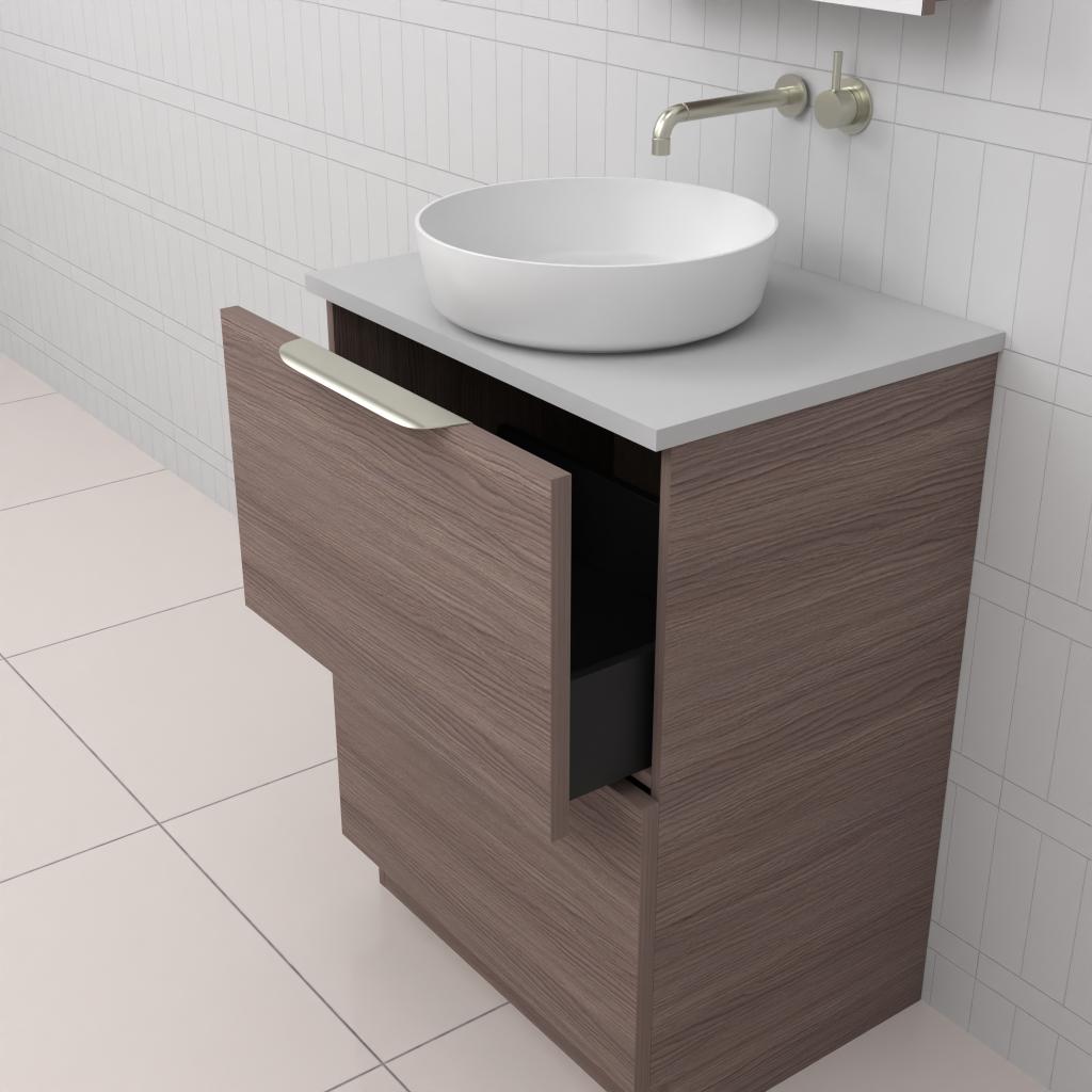 Celeste Duo - 600mm Urban Oak Freestanding Vanity