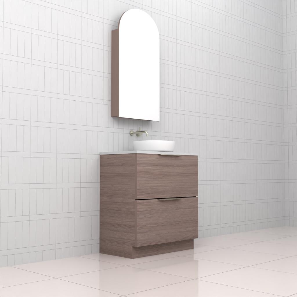 Celeste Duo - 750mm Urban Oak Freestanding Vanity