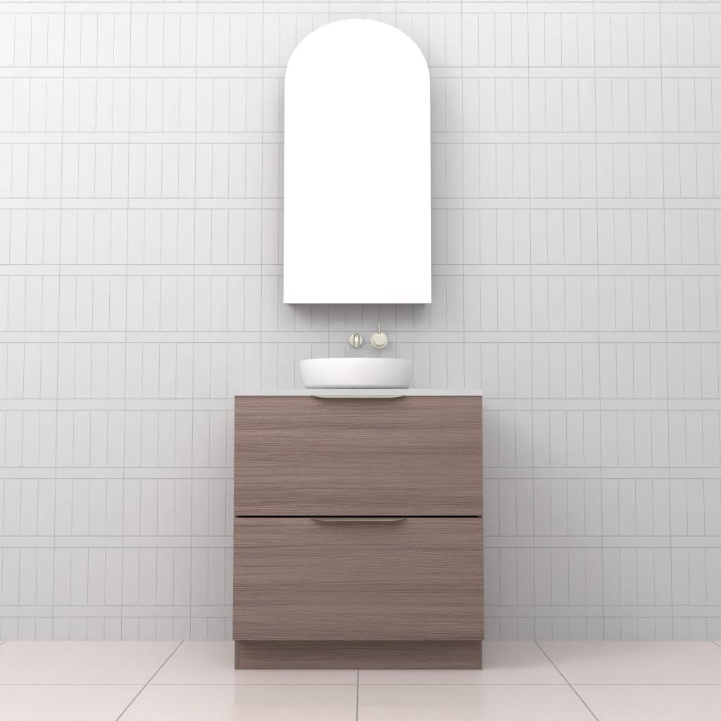 Celeste Duo - 750mm Urban Oak Freestanding Vanity
