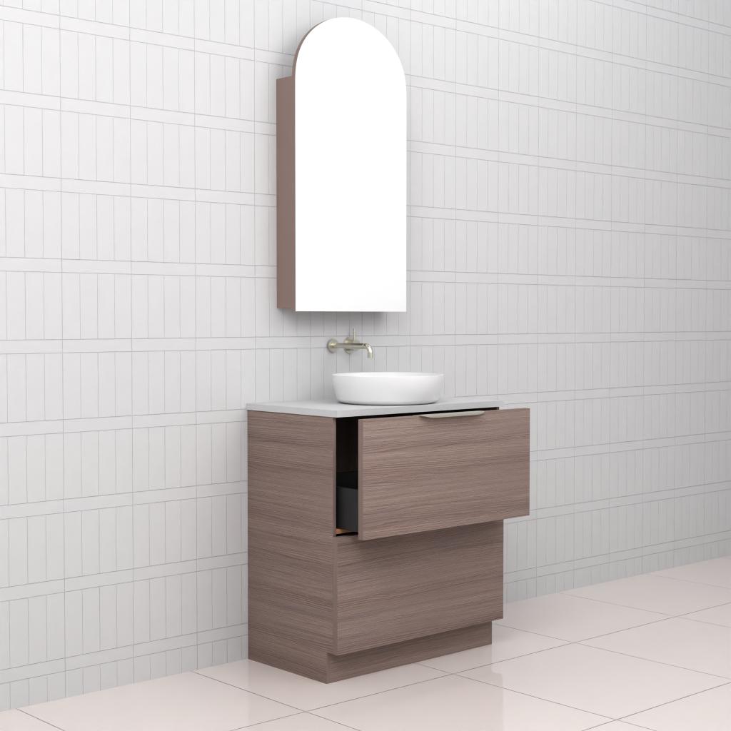 Celeste Duo - 750mm Urban Oak Freestanding Vanity