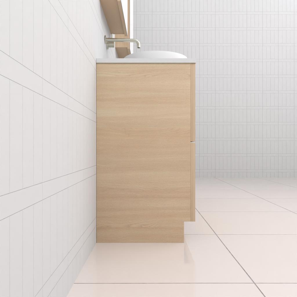 Celeste Duo - 1500mm Vero Oak Freestanding Vanity