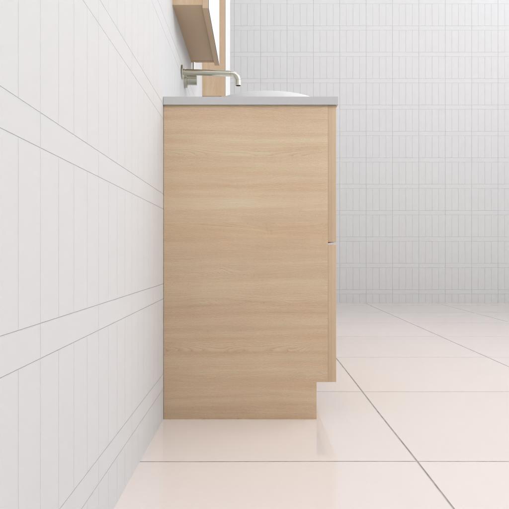 Celeste Duo - 1800mm Vero Oak Freestanding Vanity