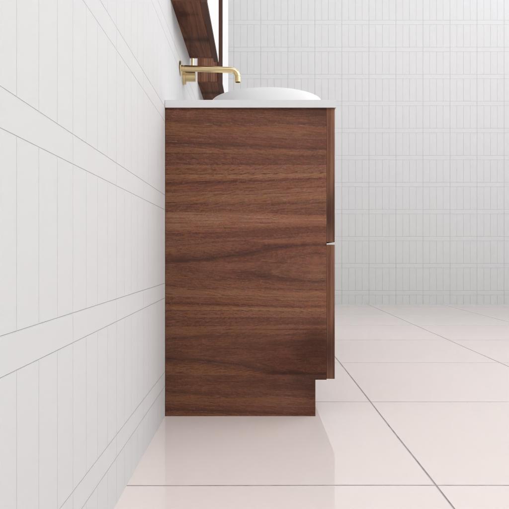 Celeste Duo - 1500mm Walnut Freestanding Vanity