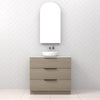 Celeste Trio - 900mm Smoked Ash Freestanding Vanity