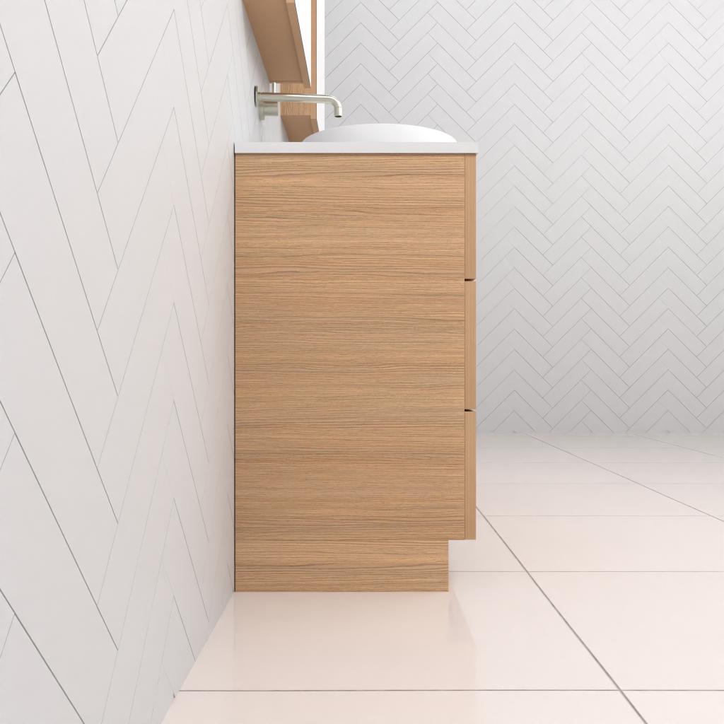 Celeste Trio - 1500mm Nordic Oak Freestanding Vanity