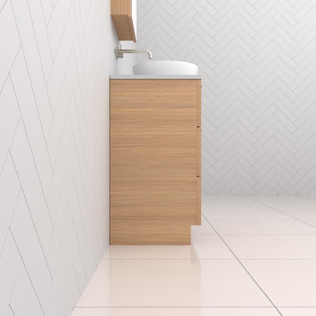 Celeste Trio - 600mm Nordic Oak Freestanding Vanity