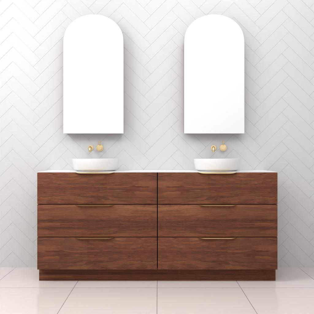 Celeste Trio - 1800mm Tasmanian Blackwood Freestanding Vanity