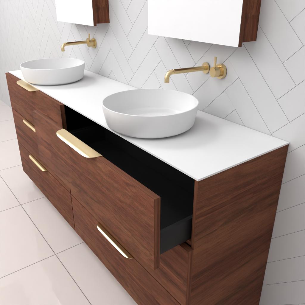 Celeste Trio - 1800mm Tasmanian Blackwood Freestanding Vanity