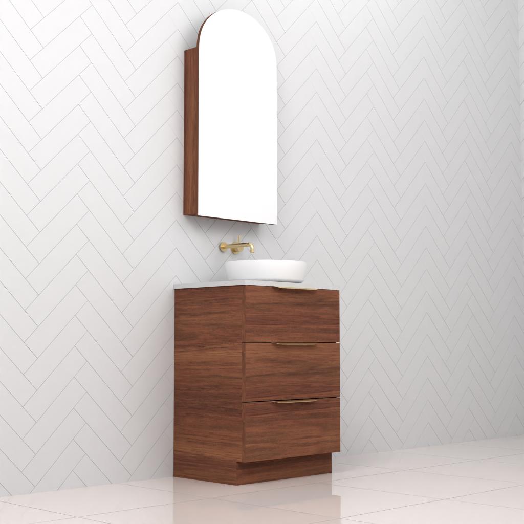 Celeste Trio - 600mm Tasmanian Blackwood Freestanding Vanity