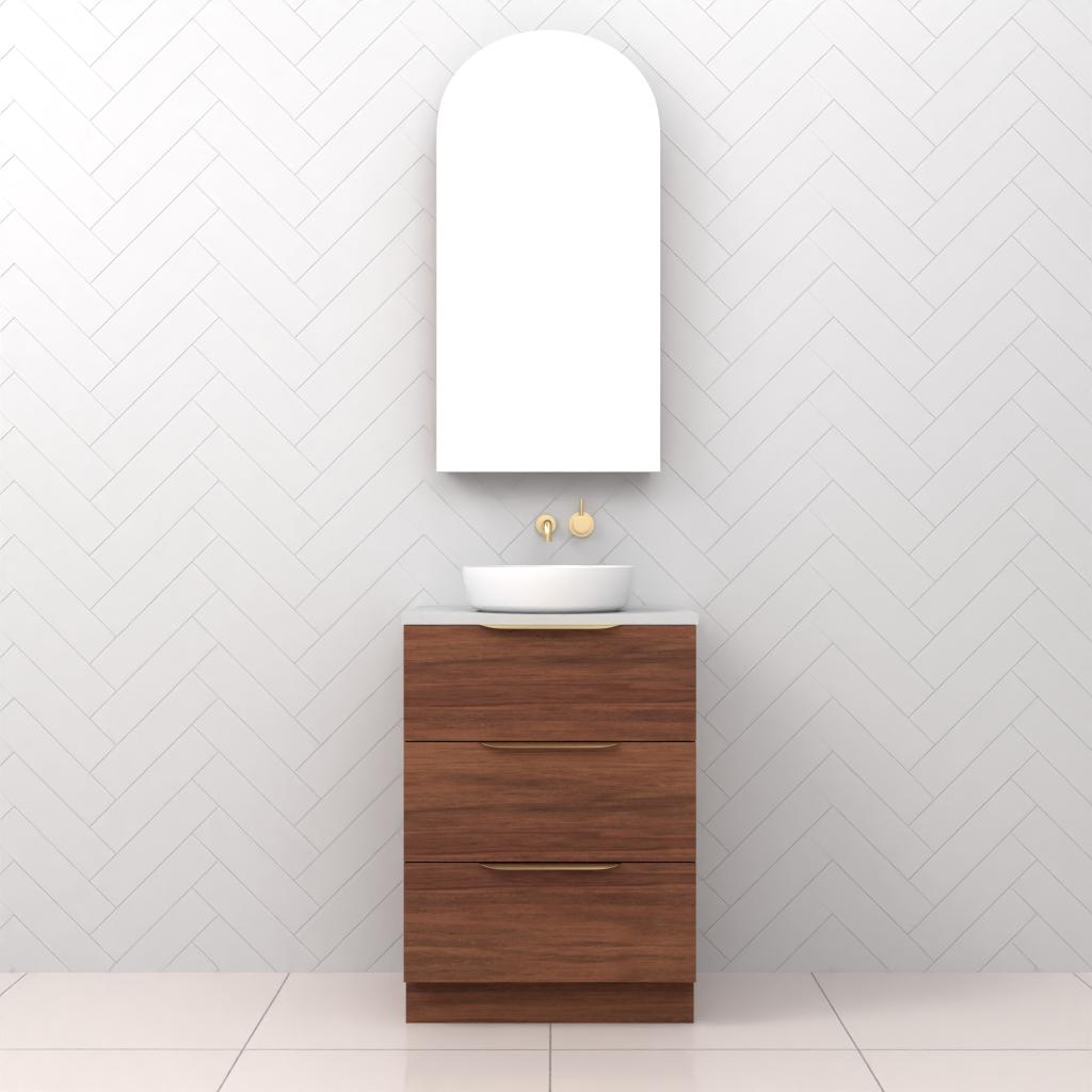 Celeste Trio - 600mm Tasmanian Blackwood Freestanding Vanity