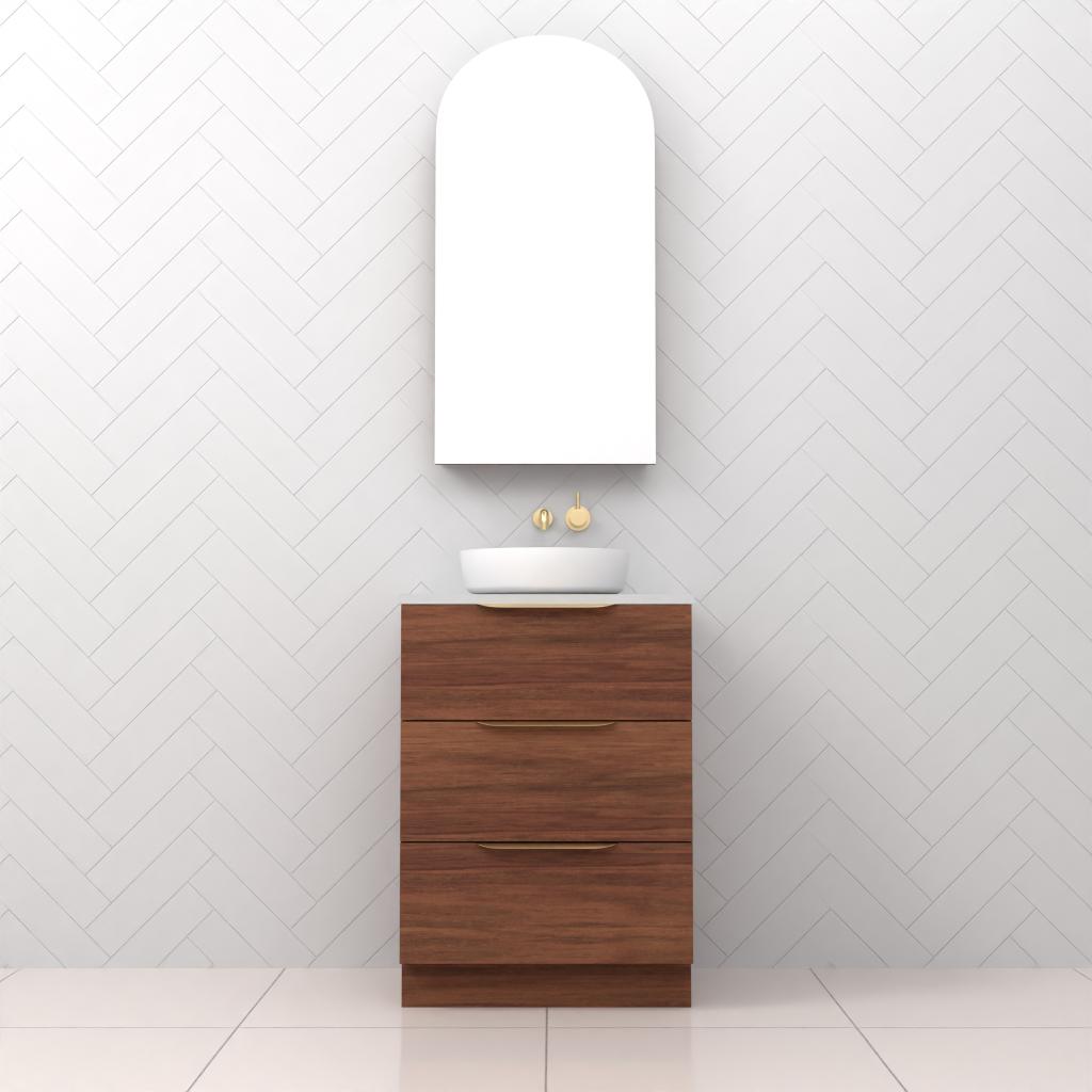 Celeste Trio - 600mm Tasmanian Blackwood Freestanding Vanity