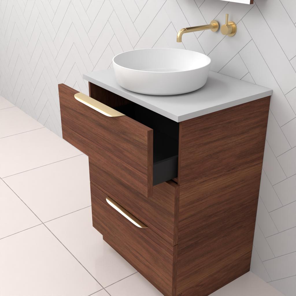 Celeste Trio - 600mm Tasmanian Blackwood Freestanding Vanity