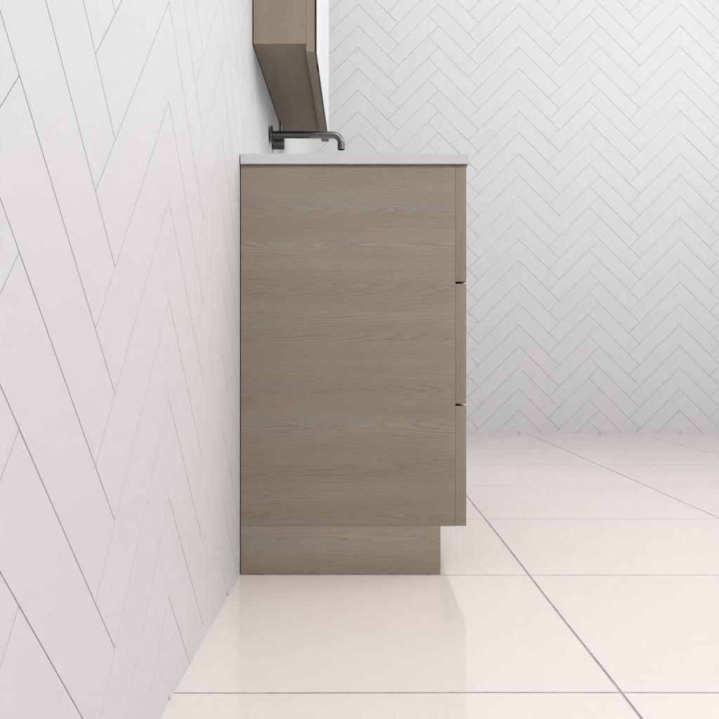 Celeste Trio - 1200mm Smoked Ash Freestanding Vanity