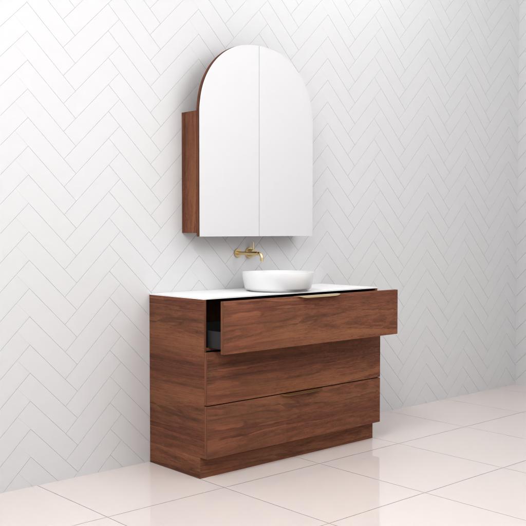 Celeste Trio - 1200mm Tasmanian Blackwood Freestanding Vanity