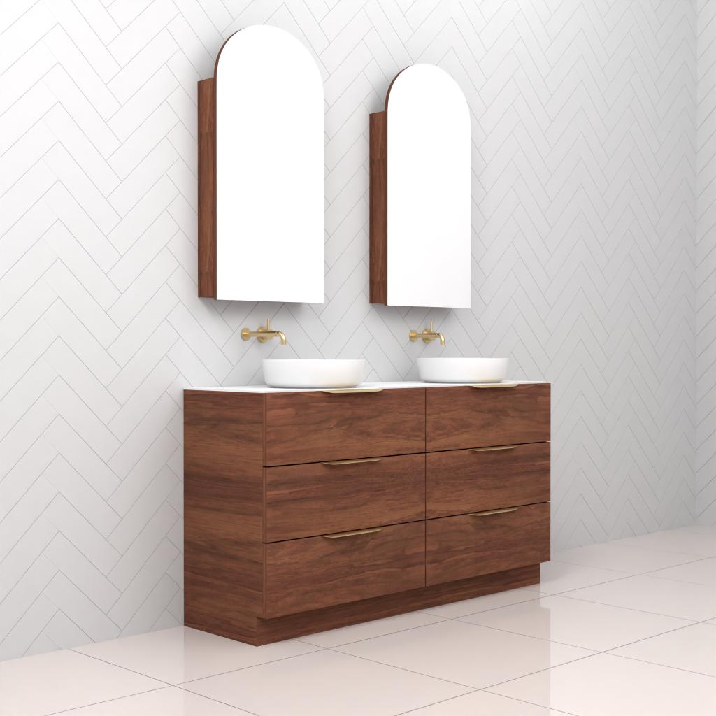 Celeste Trio - 1500mm Tasmanian Blackwood Freestanding Vanity