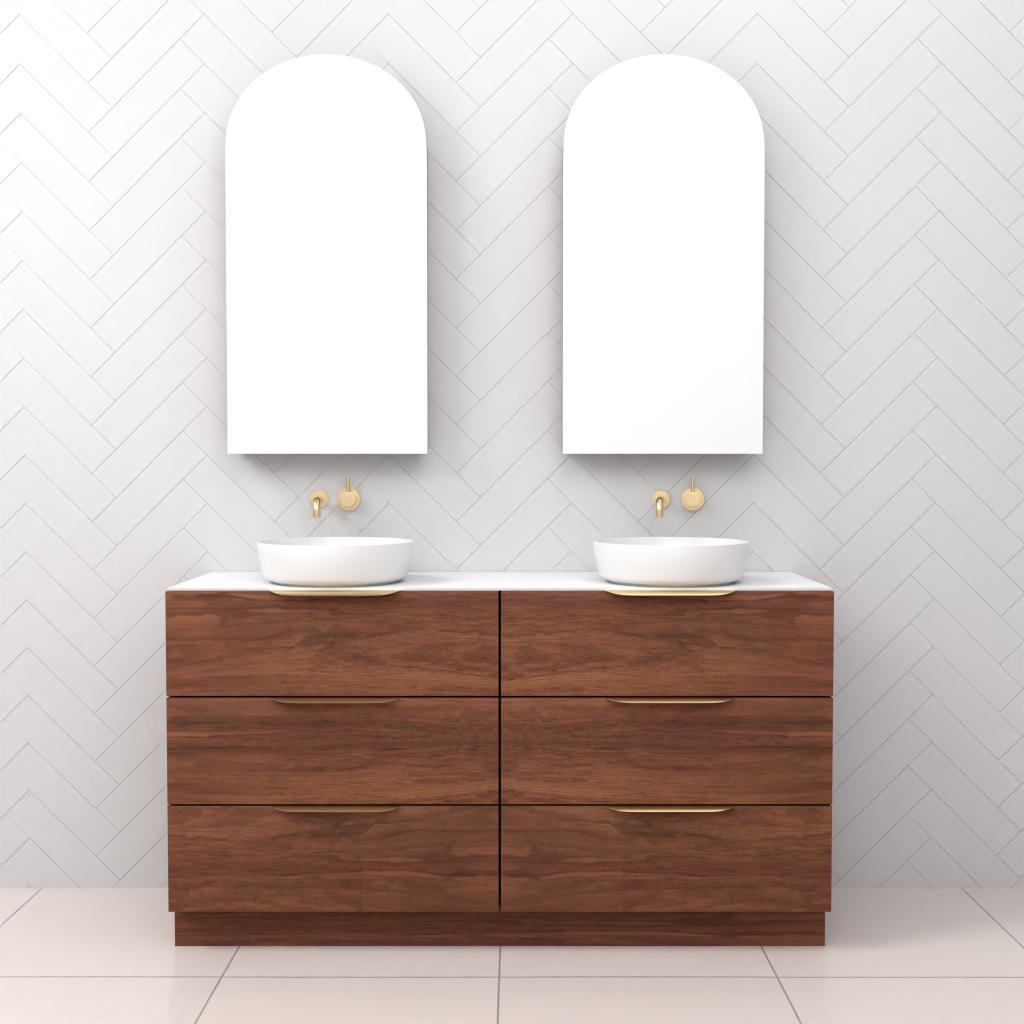 Celeste Trio - 1500mm Tasmanian Blackwood Freestanding Vanity