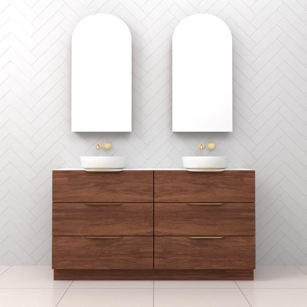 Celeste Trio - 1500mm Tasmanian Blackwood Freestanding Vanity