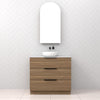 Celeste Trio - 900mm Tuscan Oak Freestanding Vanity