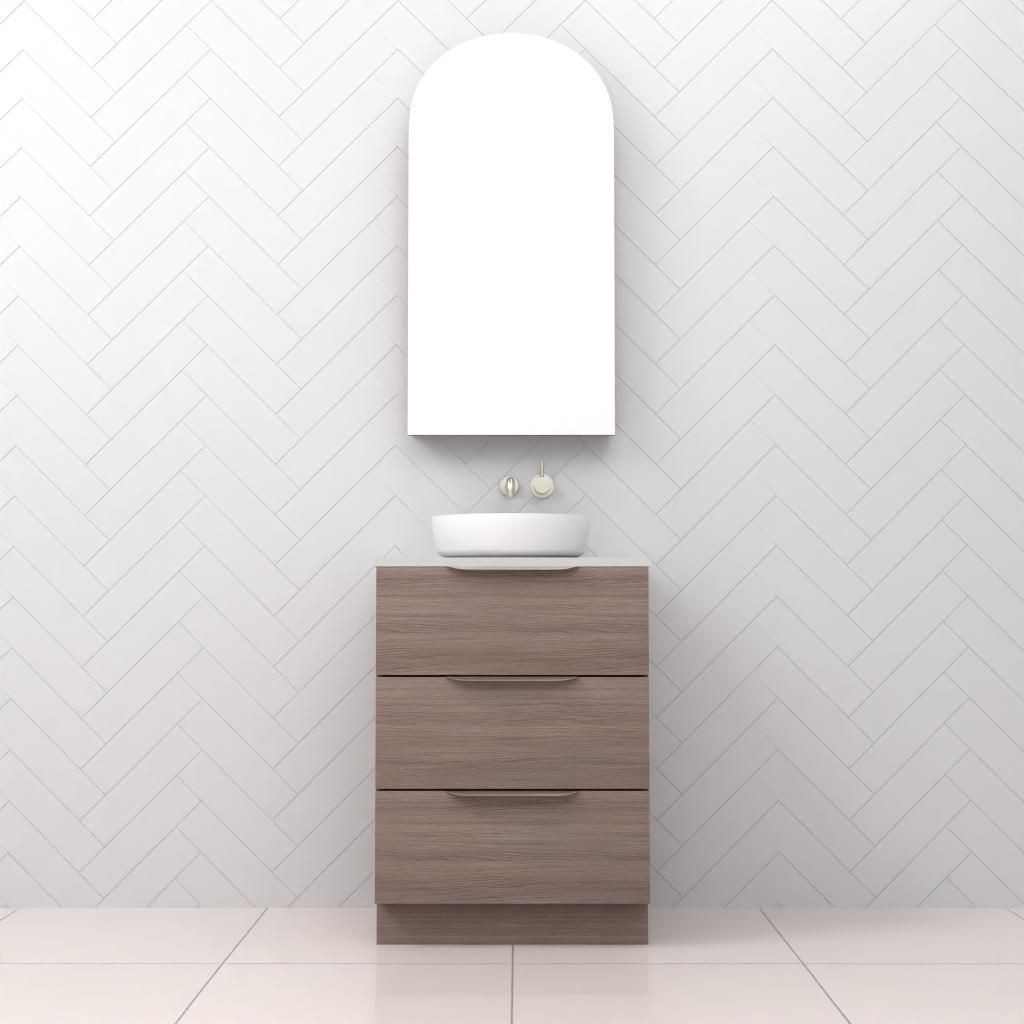 Celeste Trio - 600mm Urban Oak Freestanding Vanity