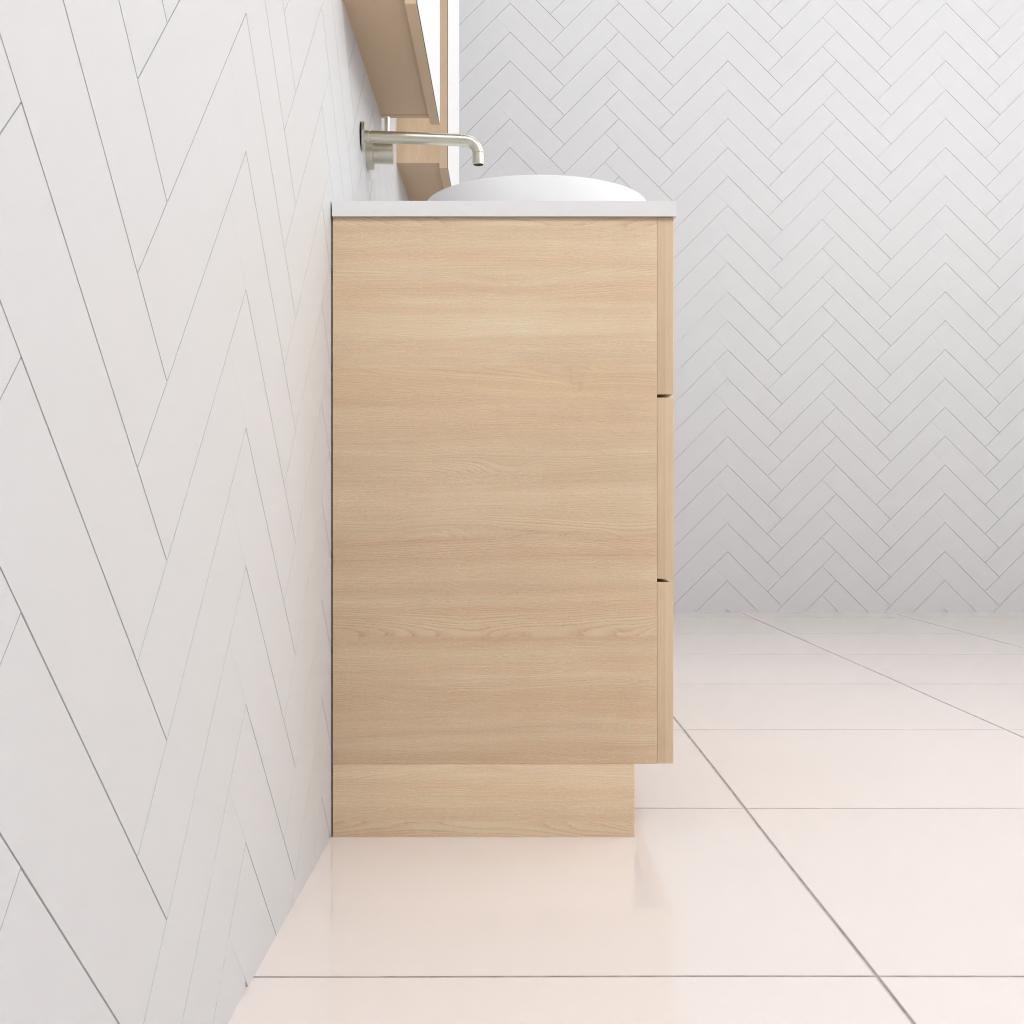Celeste Trio - 1500mm Vero Oak Freestanding Vanity