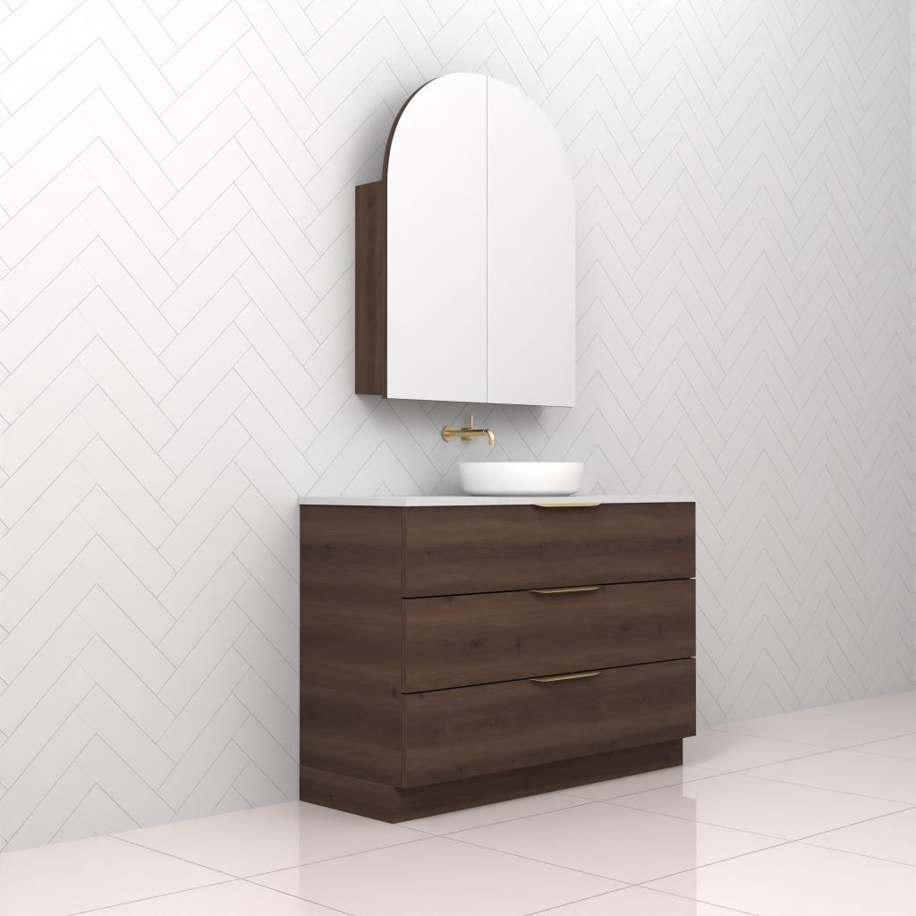 Celeste Trio - 1200mm Chestnut Freestanding Vanity