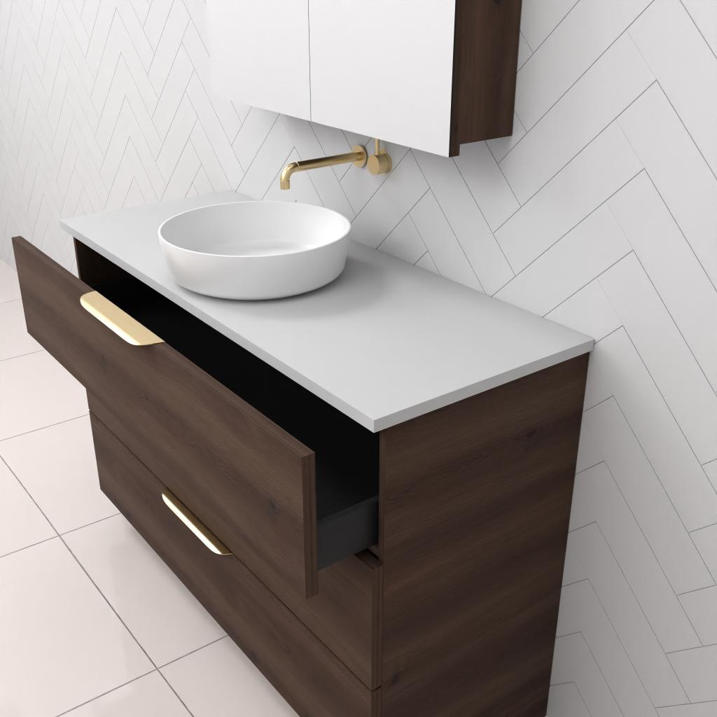 Celeste Trio - 1200mm Chestnut Freestanding Vanity