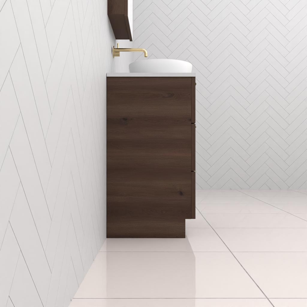 Celeste Trio - 600mm Chestnut Freestanding Vanity