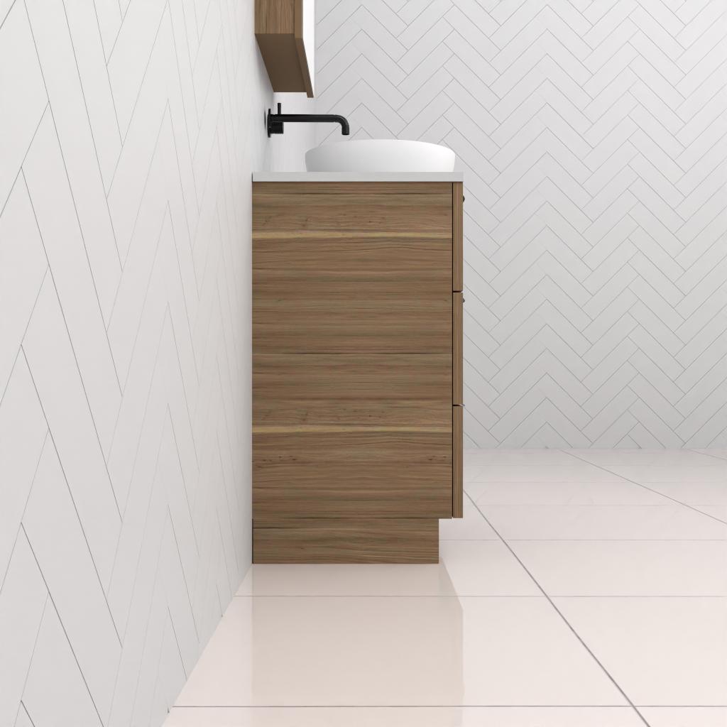 Celeste Trio - 600mm Tuscan Oak Freestanding Vanity