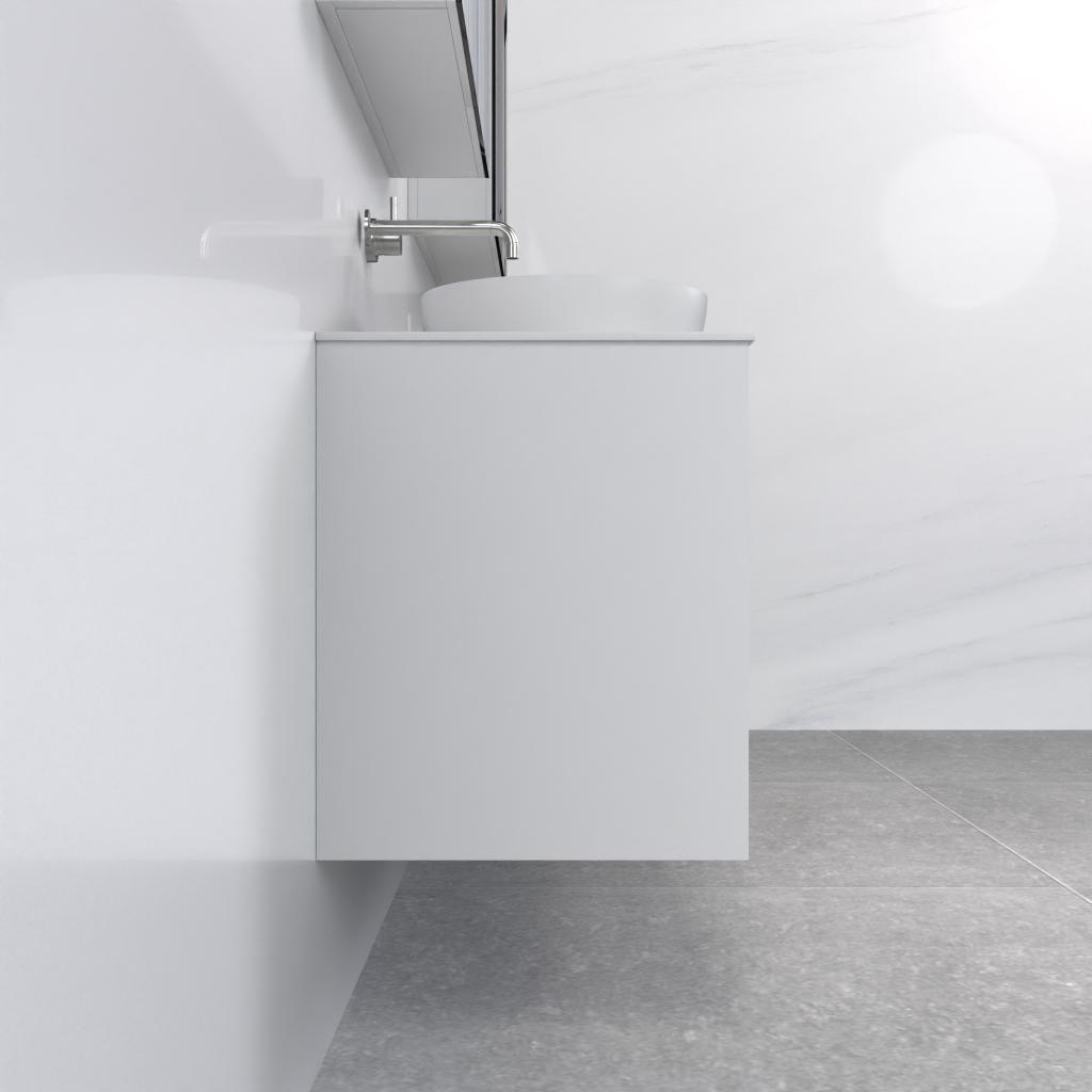 Verona - 1800mm Matte White Wall Hung Vanity