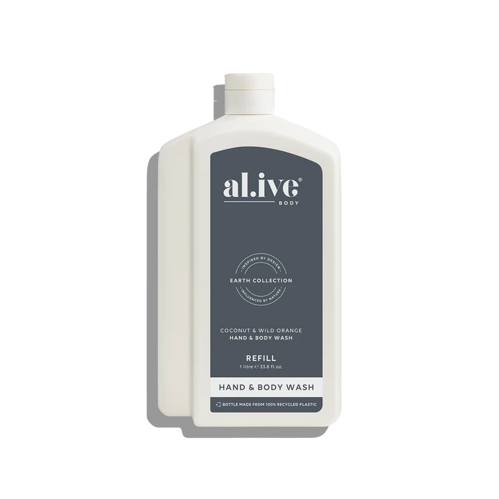 1 LTR Wash Refill - Coconut & Wild Orange