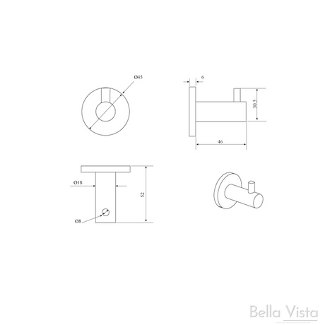 Mica - Robe Hook