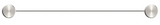 Mica Fluted Stainless Shower Shelf 400mm