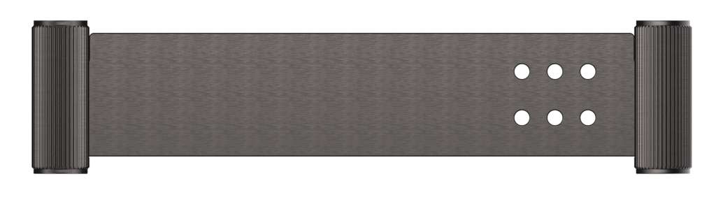 Mica Fluted Stainless Shower Shelf 400mm