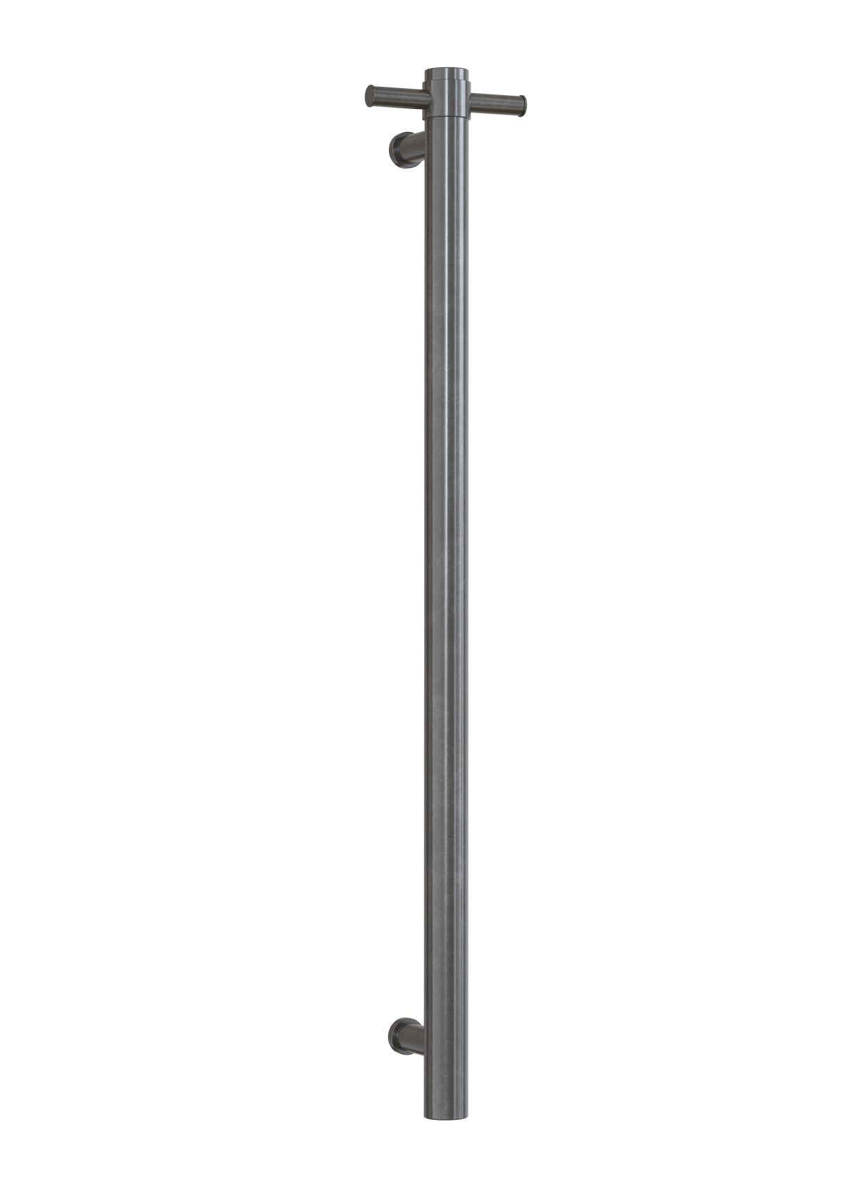Thermorail - Straight/Round 240Volt Vertical Bar 900x142x100mm 20Watts Brushed Gun Metal
